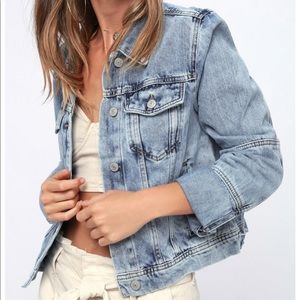 Free-People Light Wash Denim Jacket